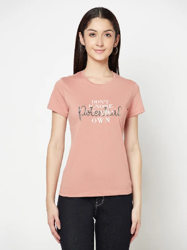 Cantabil Women's Coral T-Shirts