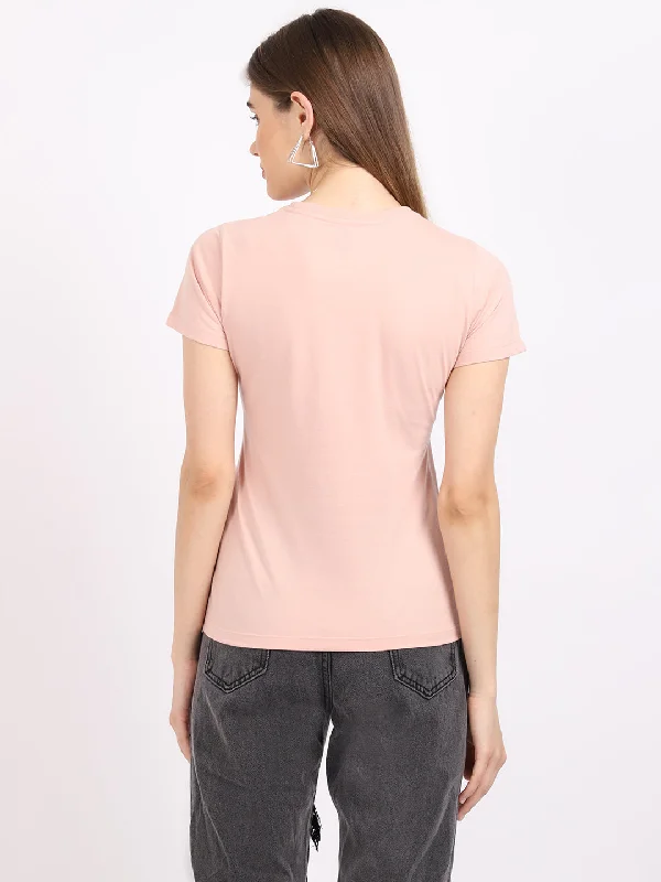 Cantabil Women's Peach T-Shirts