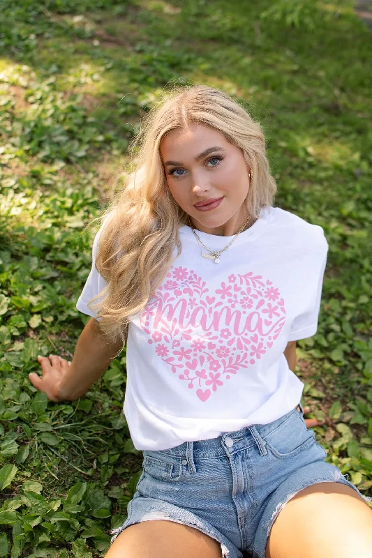 Rachel Rene Pink Mama Heart Graphic Tee - FINAL SALE