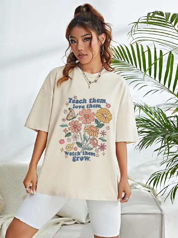 Butterflies and Flowers Street Summer Tee