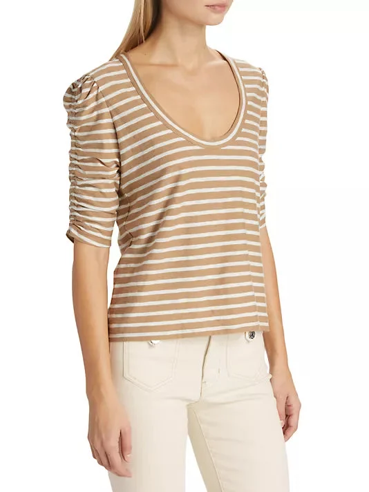 Netto Tee Off White/ Khaki Stripe