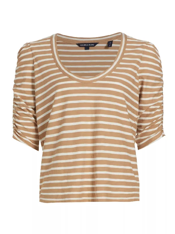 Netto Tee Off White/ Khaki Stripe