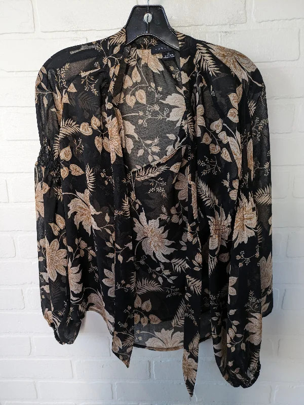 Black & Brown Blouse Long Sleeve Sanctuary, Size Xs