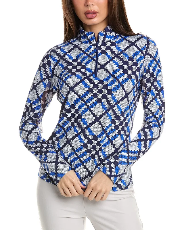 IBKUL Long Sleeve Mock Neck Top