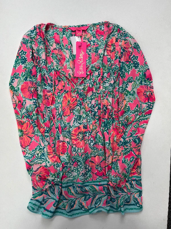 Multi-colored Blouse Long Sleeve Lilly Pulitzer NWT, Size Xs