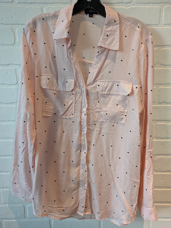 Pink Blouse Long Sleeve Milk & Honey, Size L