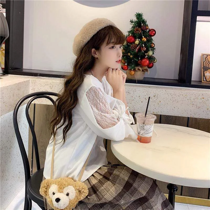 Women's Kawaii Lace-Up Shirts