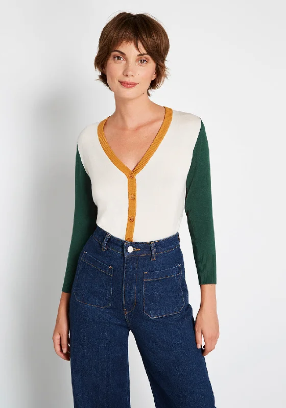 Charter School Colorblocked Cardigan