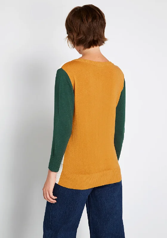 Charter School Colorblocked Cardigan