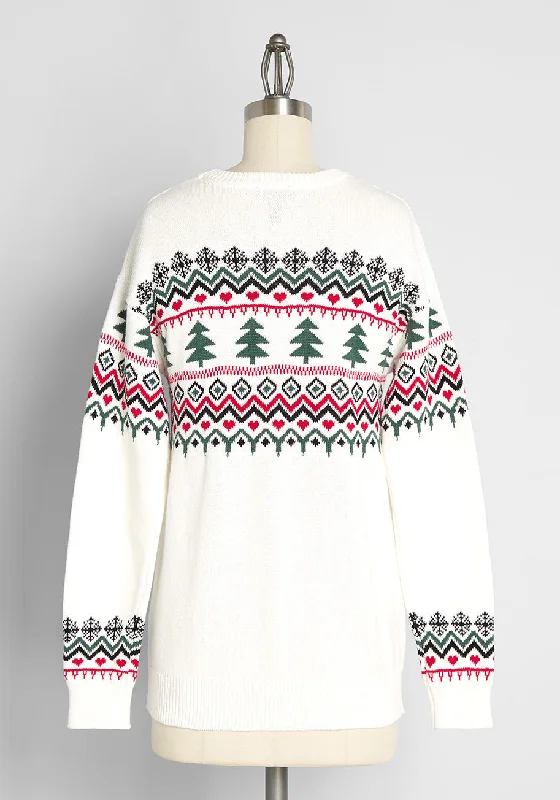 Evergreens and Snowbanks Fair Isle Sweater