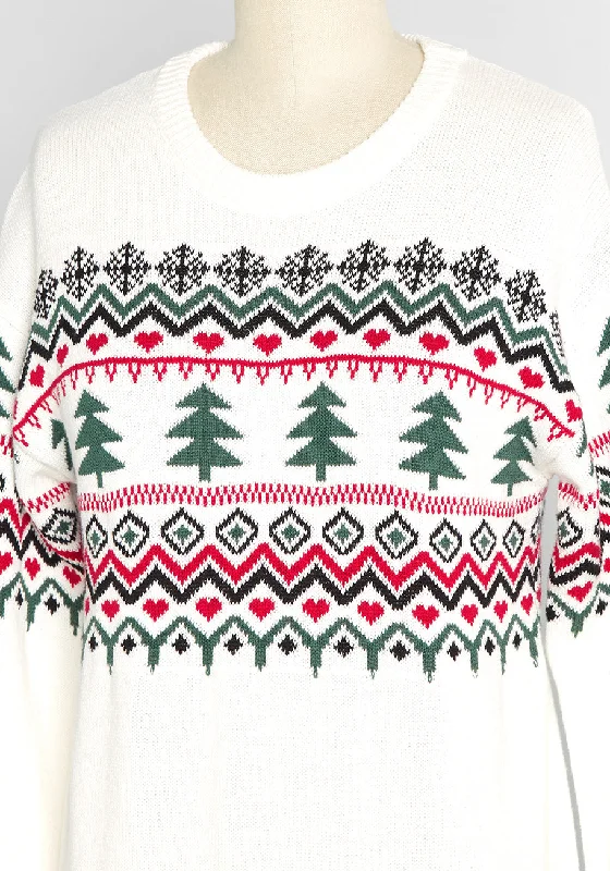 Evergreens and Snowbanks Fair Isle Sweater