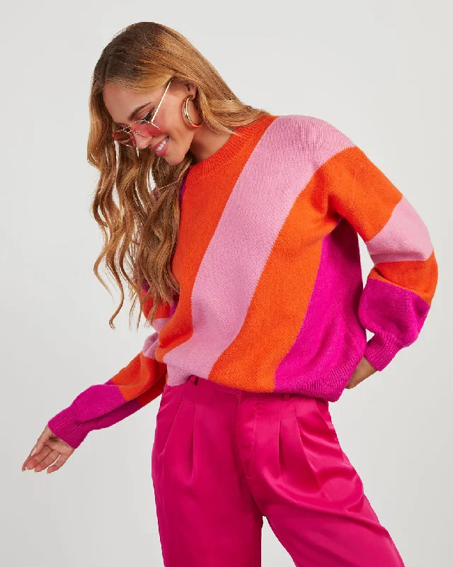 Hung Up On You Stripe Knit Sweater