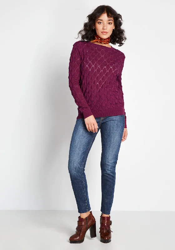 Looking Lively Textured Sweater