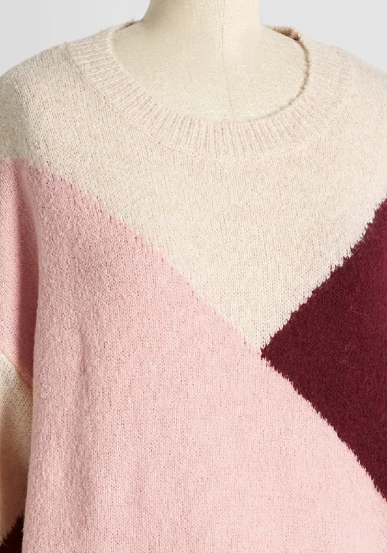 My '80's Craze Colorblock Pullover Sweater