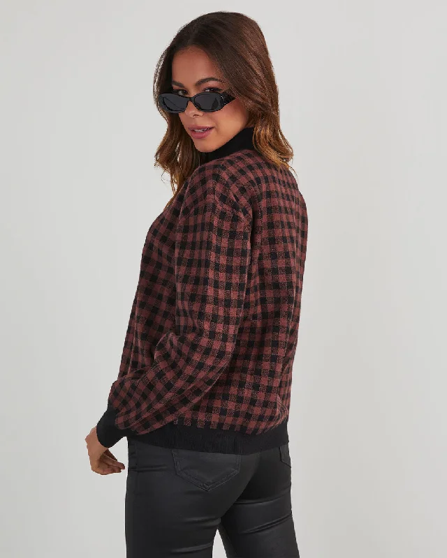 Pratto Gingham Pullover Sweater