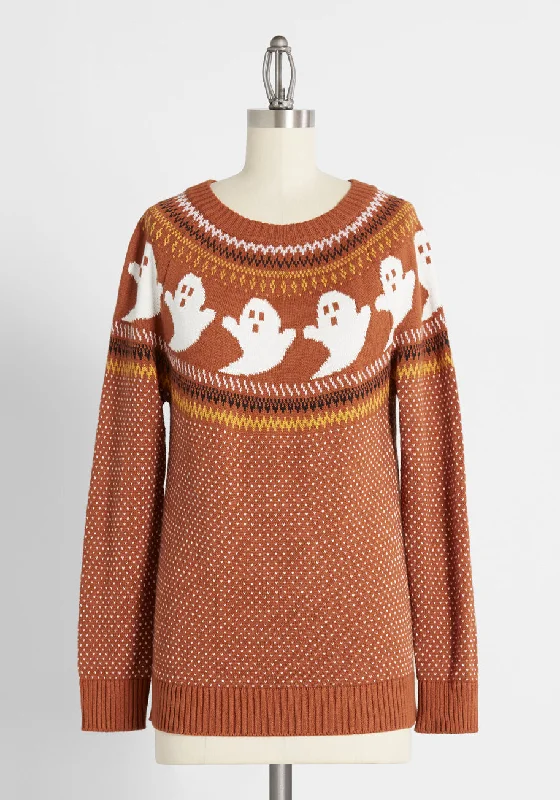 You've Been Ghosted Fair Isle Sweater