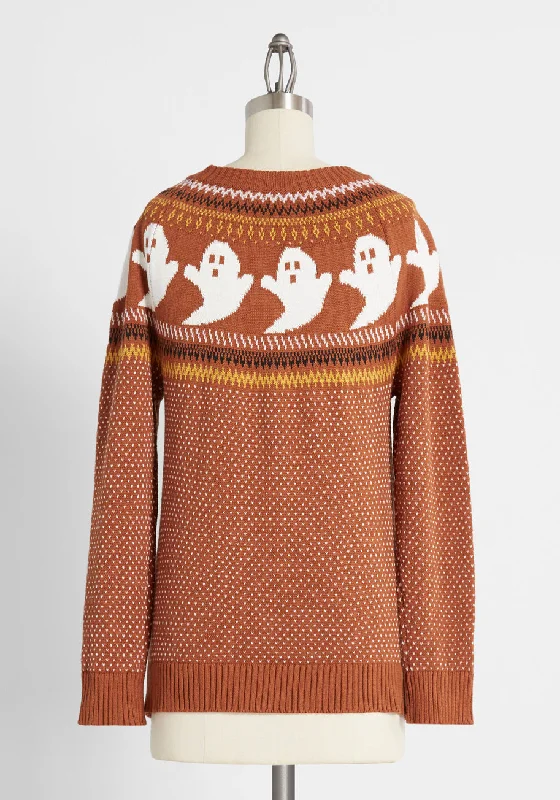 You've Been Ghosted Fair Isle Sweater