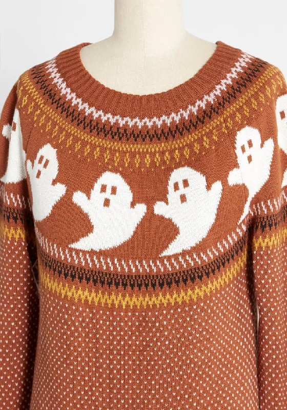 You've Been Ghosted Fair Isle Sweater