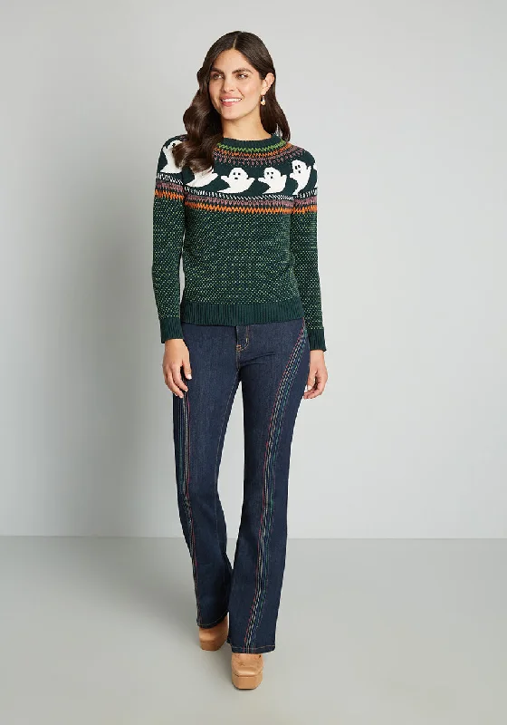 You've Been Ghosted Fair Isle Sweater