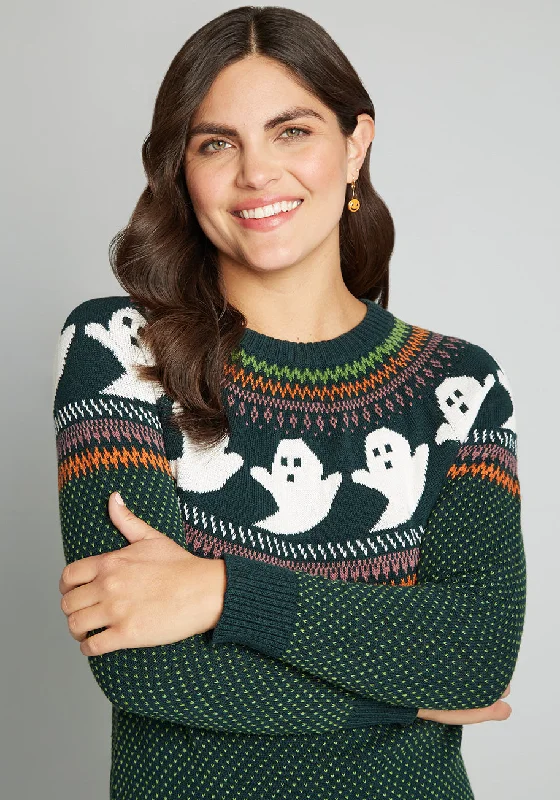 You've Been Ghosted Fair Isle Sweater