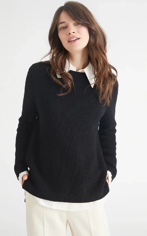 525 America - Emma: Crewneck Shaker Stitch Sweater