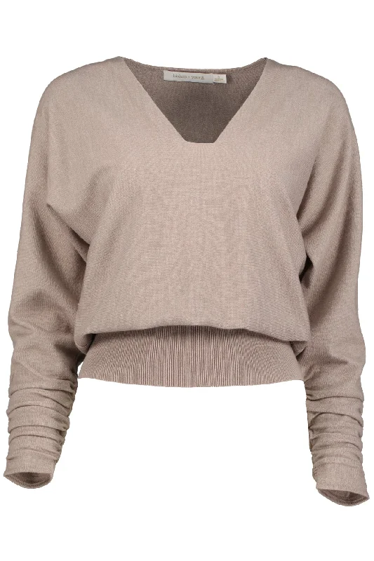 Ava Ruche Sleeve Sweater