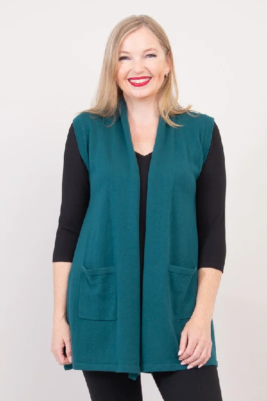 Jude Cardigan, Teal, Cotton