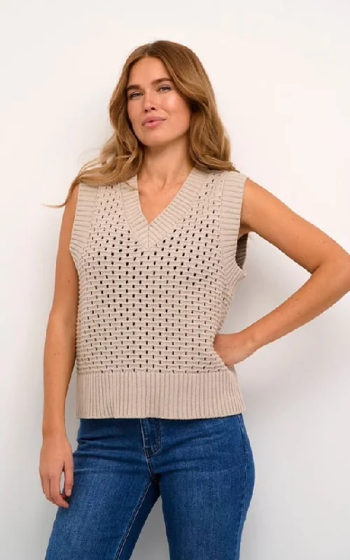 Kaffe- Else Knitted Vest