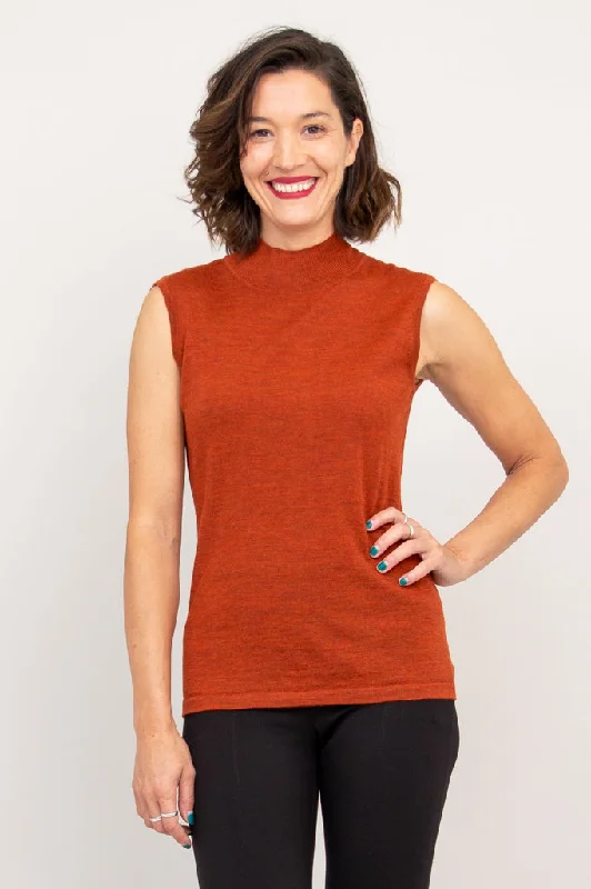 Rita Sweater, Copper, 100% Merino Wool