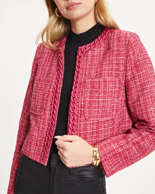 Be Bold Tweed Chain Blazer