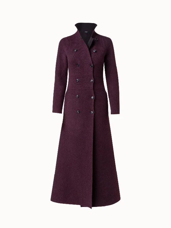 Cashmere Double-Face Knit Maxi Coat