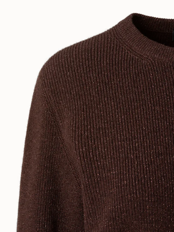 Cashmere Lurex Knit Pullover