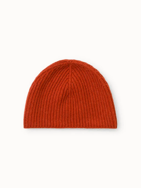 Cashmere Rib Knit Beanie