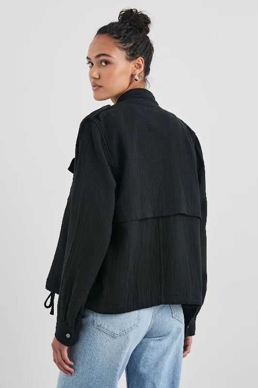 COLLINS JACKET - GAUZE BLACK