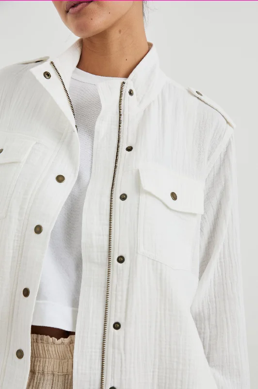 COLLINS JACKET - GAUZE WHITE