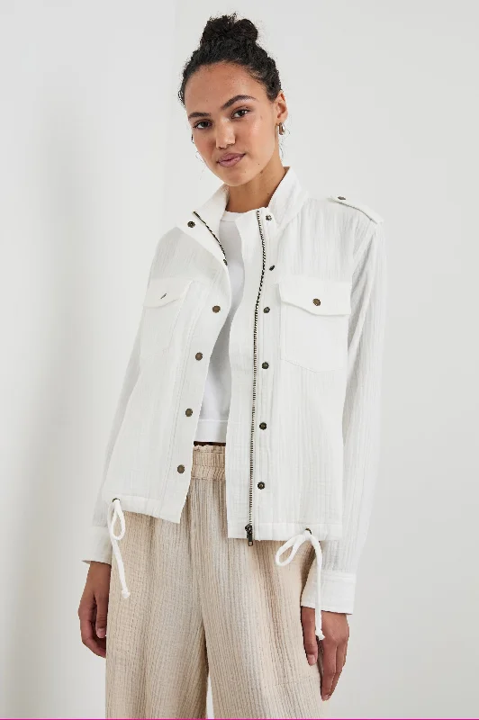 COLLINS JACKET - GAUZE WHITE