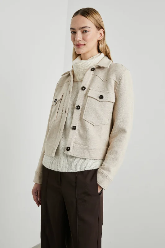 EASTON JACKET - HEATHER OATMEAL