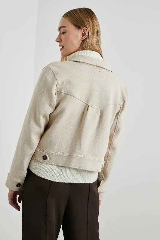 EASTON JACKET - HEATHER OATMEAL