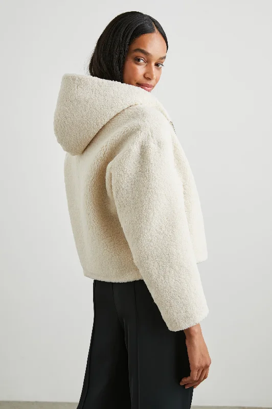 FABI JACKET - IVORY TEDDY