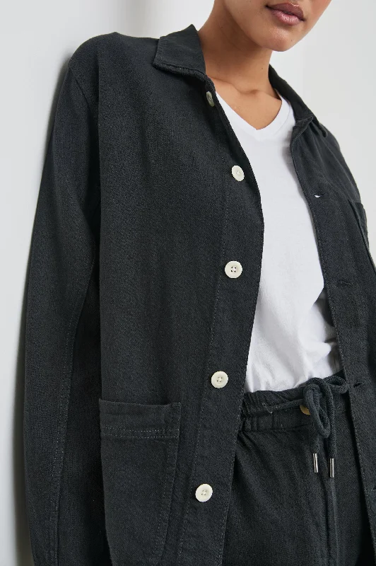 GWEN JACKET - WASHED BLACK