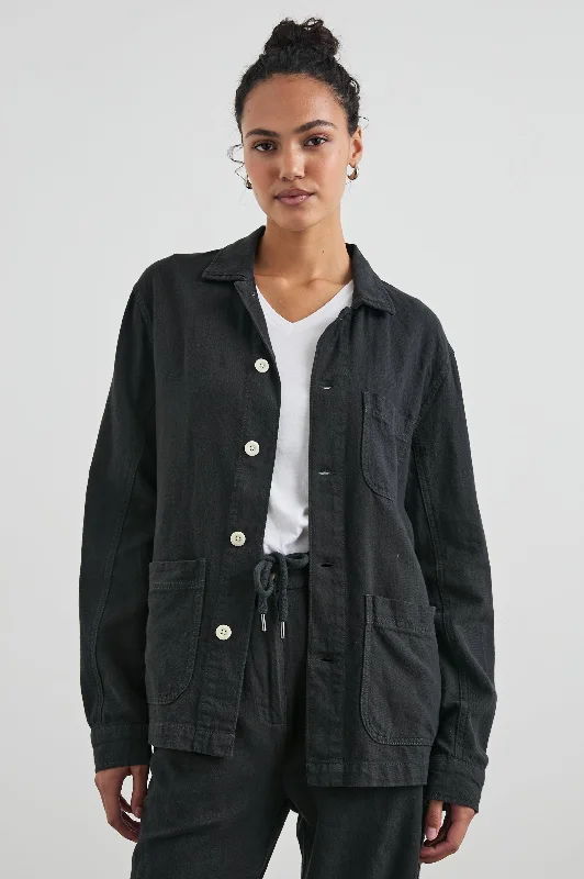 GWEN JACKET - WASHED BLACK