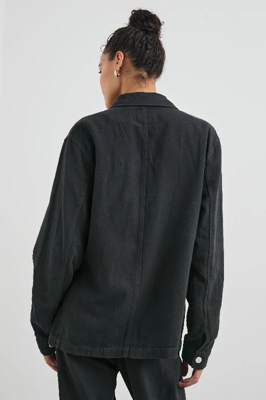 GWEN JACKET - WASHED BLACK