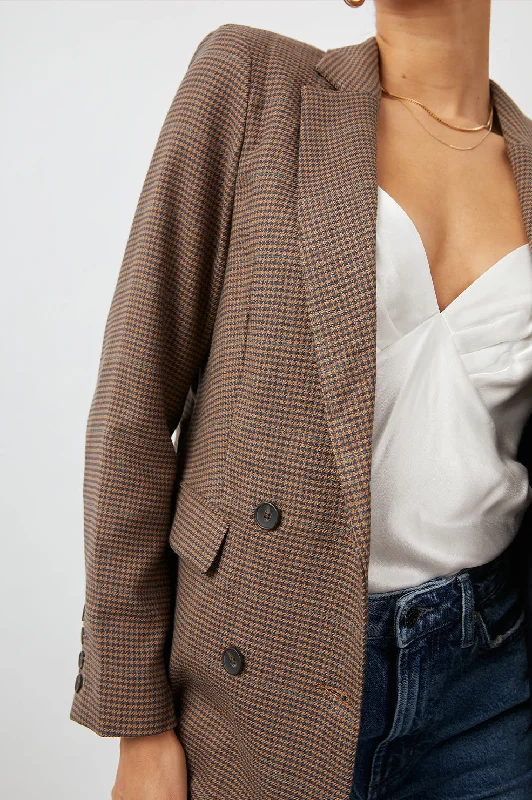 JAC BLAZER - CAMEL HOUNDSTOOTH