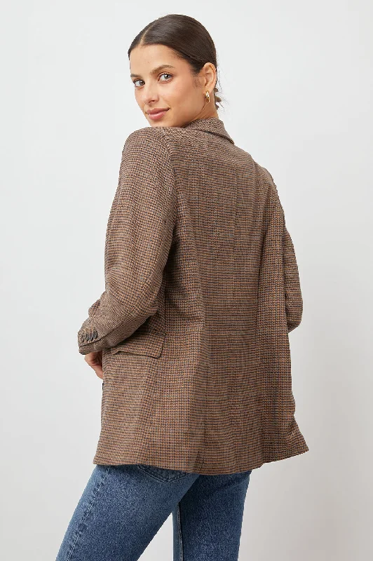 JAC BLAZER - CAMEL HOUNDSTOOTH