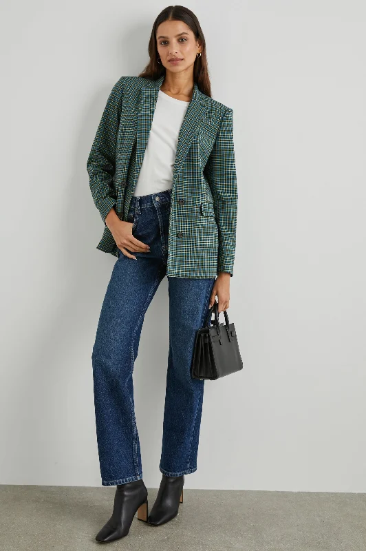 JAC BLAZER - NAVY LIME CHECK