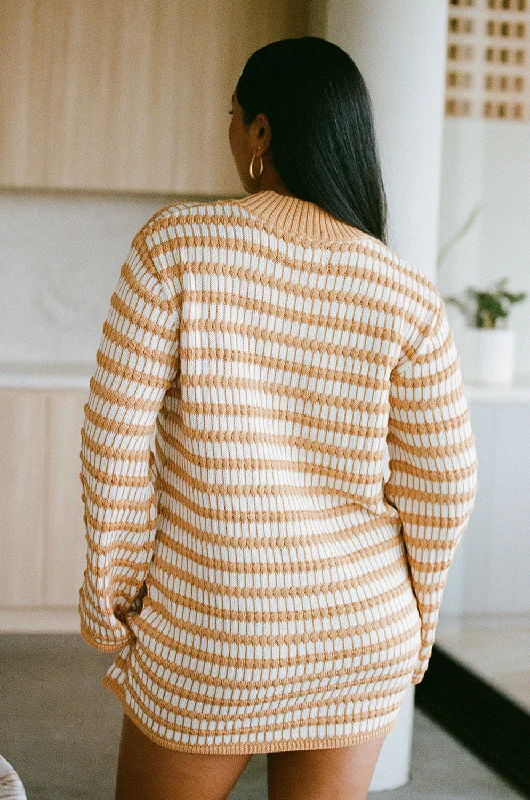 Morela Knit Dress - Honey Stripe