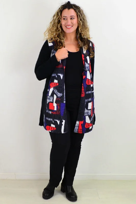 Picasso Button Up Cardigan Vest