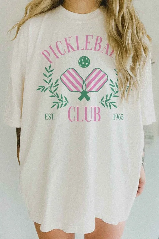 PICKLEBALL CLUB OVERSIZED GRAPHIC TEE