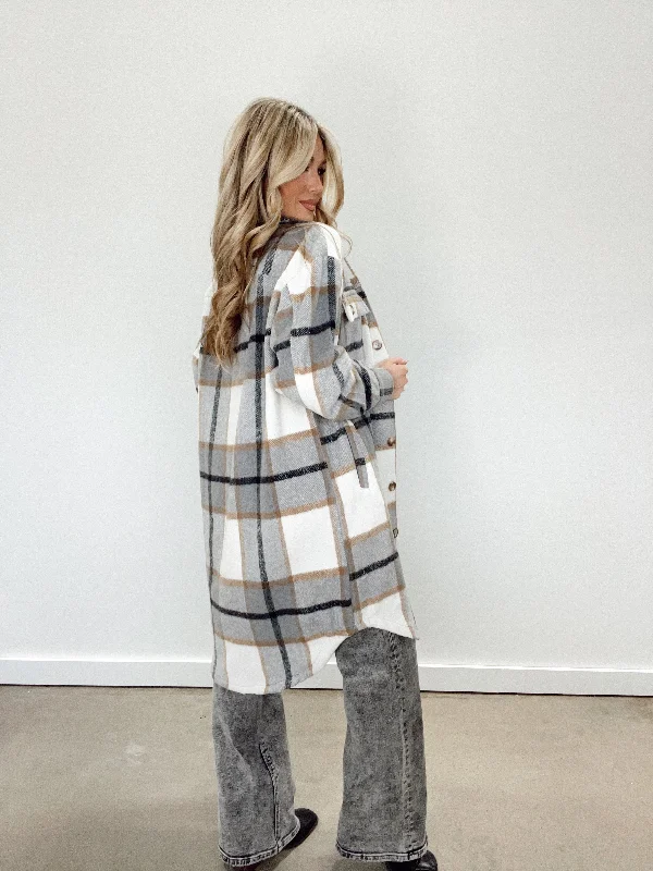 Plaid Long Shacket