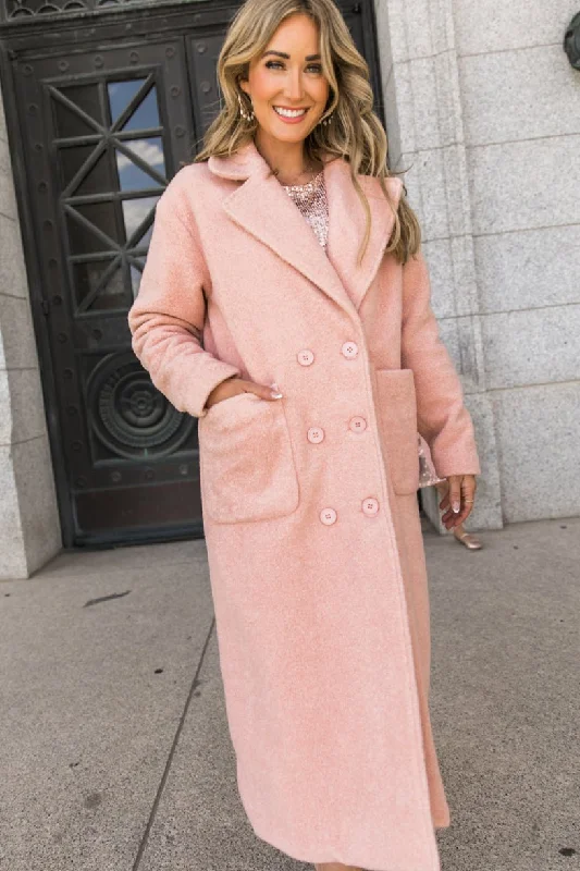 Polly Coat in Pink - FINAL SALE